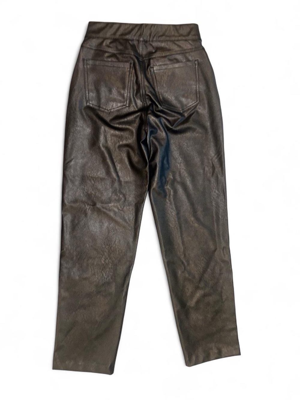 SPANX Black Faux Leather Straight-Leg Pants - Picture 2 of 2